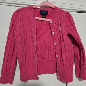 Pink Cable Knit Sweater